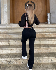 Farmerke dubokog struka sa zvonastim nogavicama 508/102