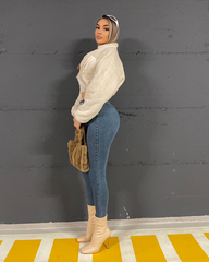 Farmerke dubokog struka sa push-up efektom 512/4