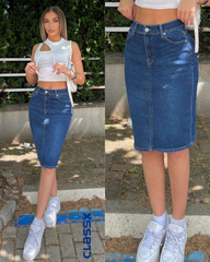 Tamna teksas suknja 52/5