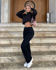 Farmerke dubokog struka sa zvonastim nogavicama 508/102