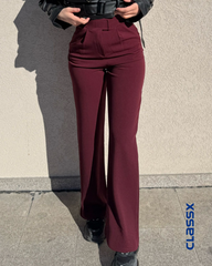 Bordo elastin pantalone