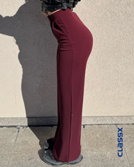 Bordo elastin pantalone