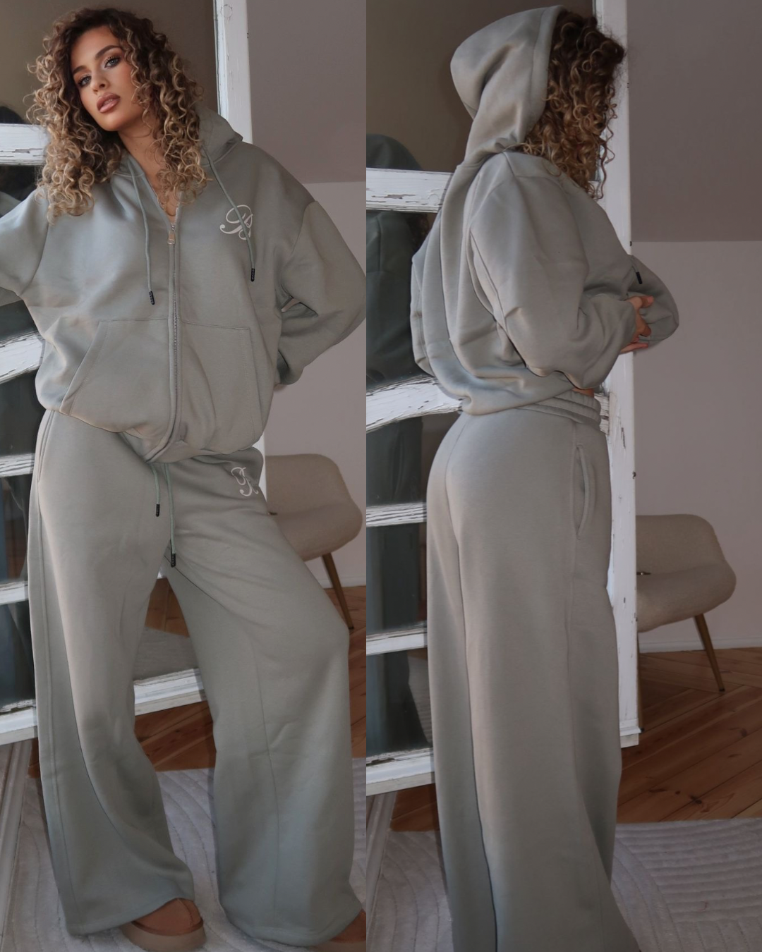 Gray Relax Zipper Set